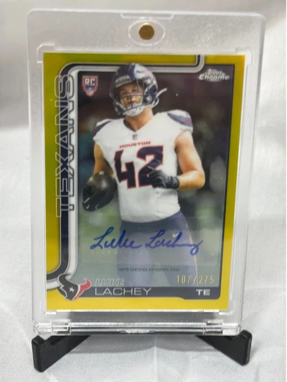 Luke Lachey autographed football card